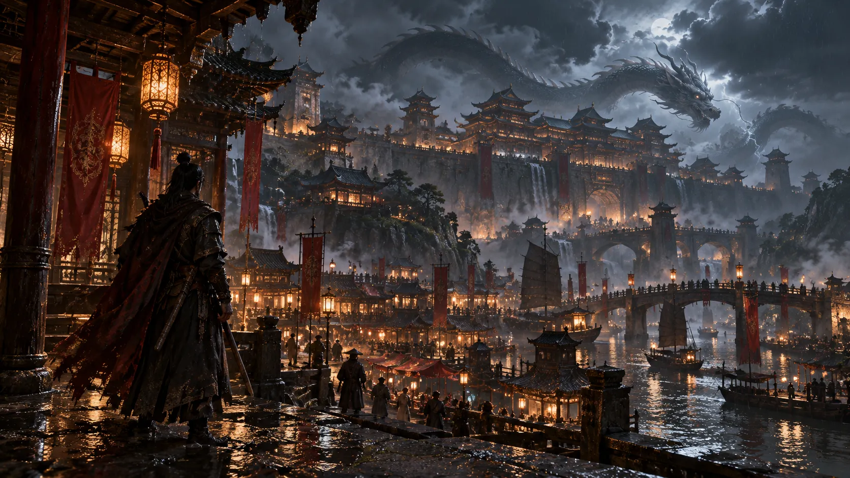 The lantern balcony above the Ashen Capital